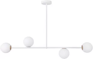 Sigma biały żyrandol na 4 żarówki 33189 GAMA lampa sufitowa do jadalni nad stół klosze białe kule 33189 - Lampy sufitowe - miniaturka - grafika 1