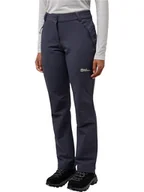 Spodnie sportowe damskie - Jack Wolfskin Spodnie funkcyjne "Activate Thermic" w kolorze antracytowym - miniaturka - grafika 1