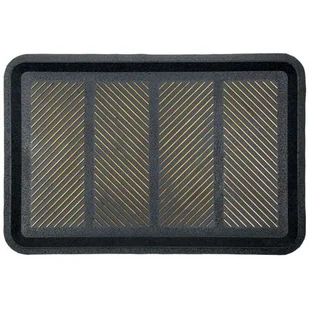 Ociekacz gumowy 40 x 80 cm złoty - Wycieraczki - miniaturka - grafika 1