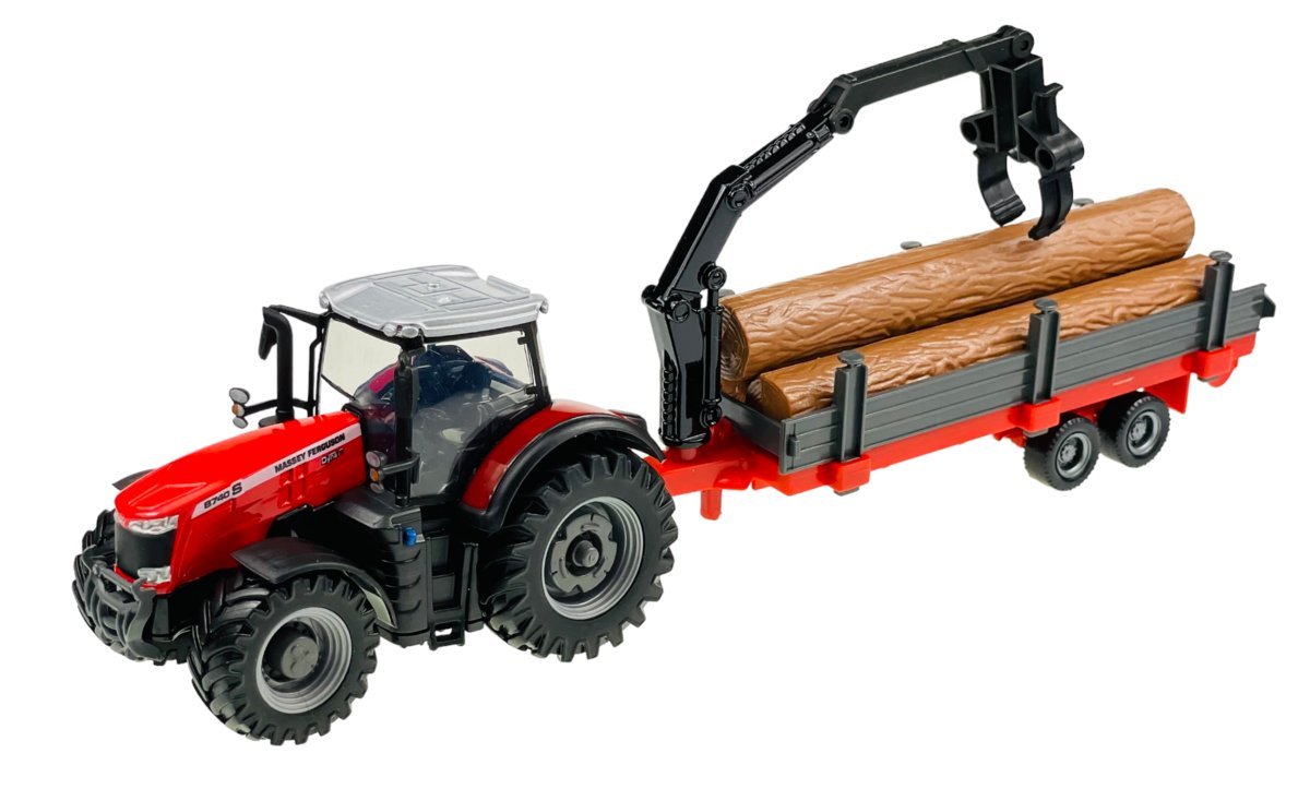 BBURAGO TRAKTOR + PRZYCZEPA MASSEY FERGUSON 8740S 31659