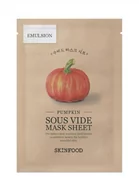 Maseczki do twarzy - SKINFOOD Pumpkin Sous Vide Mask Sheet ujędrniająco-wygładzająca maseczka w płachcie 20g - miniaturka - grafika 1