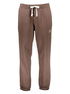 New Balance Spodnie dresowe "Essentials Brushed" w kolorze jasnobrązowym - Spodnie sportowe męskie - miniaturka - grafika 1