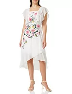 Sukienki - Frock and Frill Damska haftowana sukienka w kwiaty na specjalne okazje, biała, 10 - miniaturka - grafika 1