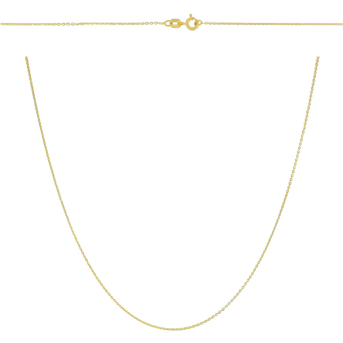 Złoty łańcuszek pełny Rolo 45 cm pr. 585