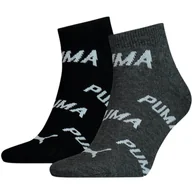 Skarpetki damskie - Skarpety unisex Puma BWT QUARTER 2-PACK wielokolorowe 90794801 - miniaturka - grafika 1