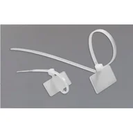 Inne mocowania - Opaska zaciskowa 2,5 x 100 biała z tabliczką opisową 30 szt. ELEKTRO - miniaturka - grafika 1