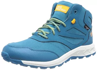 Buty dla chłopców - Jack Wolfskin Uniseks Woodland Texapore Mid K Buty Trekkingowe, Scuba, 32 EU - grafika 1