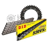 Części motocyklowe - Zestaw łańcuchów DID stal 520VX3 / 106 zapięcie na klips do Honda XL R RD LC 600 ccm rok prod. 1985-1987 - miniaturka - grafika 1