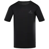 Koszulki sportowe męskie - Koszulka męska Alpine Pro Basik Rozmiar: M / Kolor: szary/czarny - miniaturka - grafika 1