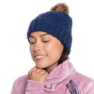 Czapki damskie - Damska Czapka zimowa ROXY BLIZZARDBEANIE HDWR ERJHA03870-BTE0 – Granatowy - miniaturka - grafika 1