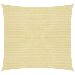 vidaXL Żagiel przeciwsłoneczny, 160 g/m, beżowy, 6x6 m, HDPE vidaXL - Parasole ogrodowe - miniaturka - grafika 2