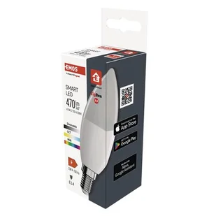 Inteligentna żarówka LED EMOS GoSmart ZQZ322R 4.8W E14 Zigbee - Żarówki LED - miniaturka - grafika 1