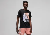 Koszulki męskie - Nike Air Jordan Brand Graphic Crew 1 Tee Black - miniaturka - grafika 1