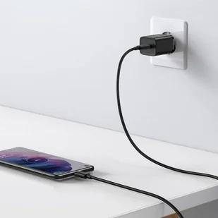 Baseus Super Si szybka ładowarka sieciowa Quick Charge 3.0 Power Delivery 25W 3A + Kabel USB Typ C - USB Typ C 3A 1m czarny (TZCCSUP-L01) - Kable USB - miniaturka - grafika 10