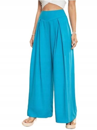 SHEIN SPODNIE PROSTE NIEBIESKIE CASUAL 36 ŁWB