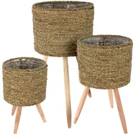 Donice - Zestaw doniczek jutowych NATUREL, 3 szt. - miniaturka - grafika 1