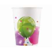 Dekoracje i nakrycia stołu na imprezę - Godan Kubeczki papierowe Sparkling Balloons 200 ml 8 szt. - miniaturka - grafika 1
