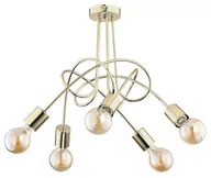 Lampy sufitowe - Alfa sosnowscy Żyrandol nowoczesny 5 punktowy TANGO GOLD śr. 50cm złoty 28315 - miniaturka - grafika 1
