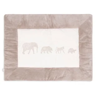 Jollein mata niemowlÄ™ca dwustronna do zabawy 95x75 cm Safari ANIMALS Nougat - Maty edukacyjne - miniaturka - grafika 1