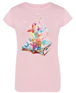 Koszulki i topy damskie - T-Shirt damski nadruk Kolorowe Książki R.M - miniaturka - grafika 1