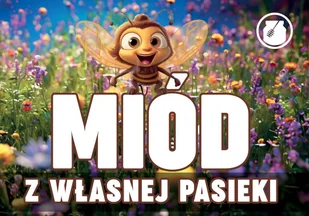 Tablica reklamowa MIÓD Z WŁASNEJ PASIEKI - F275 - Akcesoria BHP - miniaturka - grafika 1