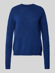 Sweter z dzianiny o kroju regular fit z raglanowymi rękawami model ‘JULIANA’ - Swetry damskie - miniaturka - grafika 1