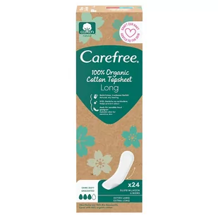 Carefree Organic Long 24 - Kosmetyki do higieny intymnej - miniaturka - grafika 1
