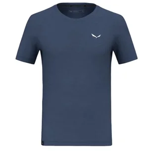 Salewa Eagle Minilogo Merino T-Shirt męski, niebieski, M - Koszulki męskie - miniaturka - grafika 1
