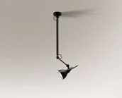 Lampy sufitowe - Shilo lampa wisząca Daisen E27 LED czarna 5623 - miniaturka - grafika 1