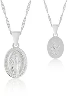 Biżuteria religijna - Cudowny medalik Matki Boskiej Niepokalanej srebrny - miniaturka - grafika 1