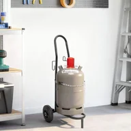 Wózki magazynowe - vidaXL Wózek ręczny Czarny i Czerwony 49 x 49 x 101 cm Stal - miniaturka - grafika 1