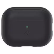 Akcesoria do słuchawek - Etui ochronne na słuchawki Spigen Silicone Fit Strap do Apple AirPods Pro 1/2 czarny/black ACS05479 - miniaturka - grafika 1