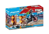 Klocki - Playmobil Zestaw z pojazdem Stunt Show 70553 Motor z płonącą przeszkodą 5_756532 - miniaturka - grafika 1