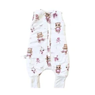 Śpiworki dla dzieci - Bambusowy Śpiworek LIGHT z nogawkami Ballerina 0,5 TOG - miniaturka - grafika 1