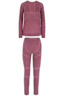 Pozostała odzież narciarska - Komplet bielizny termoaktywnej damskiej Viking Lana Pro Merino 3840 różowy - XXL - miniaturka - grafika 1