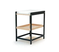 Przewijaki - AT4 - Przewijak drewniany 1-półkowy COMFORT Szary Grafit i Buk Lakierowany - miniaturka - grafika 1