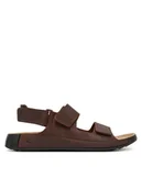 Sandały męskie - ECCO Sandały Cozmo 50094402667 Brązowy - miniaturka - grafika 1