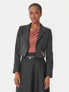 Rinascimento Bolerko CFC0126215003 Czarny Regular Fit - Marynarki i żakiety damskie - miniaturka - grafika 1