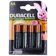 Ładowarki i akumulatory - Akumulator Duracell 2500mAh AA HR6 do ładowania 4x - miniaturka - grafika 1