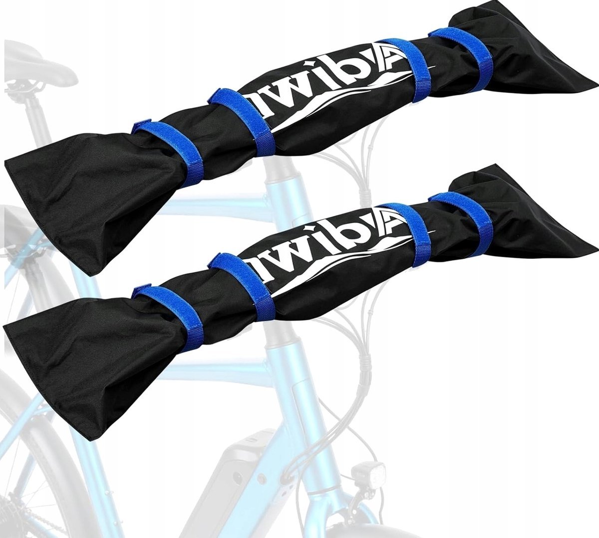 POKROWIEC ROWEROWY ZESTAW 2 SZTUKI 90X22CM WODOODPORNY ETUI KIEROWNICY