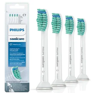 Philips Sonicare Końcówki wymienne do szczoteczek do zębów Sonicare HX6014/07 HX6014/07 4 szt biały - Końcówki do szczoteczek elektrycznych - miniaturka - grafika 1