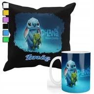 Gadżety dla niej i dla niego - Zestaw Kubek + Poszewka Z Nadrukiem-Dla Fana Prezent Lilo&Stitch+Imię - miniaturka - grafika 1