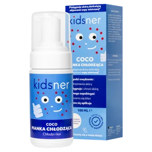 Kidsner Coco, pianka chłodząca do pielęgnacji skóry z ospą, od 6 miesiąca, 100 ml - Problemy skórne - miniaturka - grafika 1