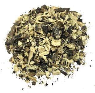 KORZEŃ ŻYWOKOSTU LEKARSKIEGO CIĘTY 50 G NATURALNY - Przyprawy i zioła sypkie - miniaturka - grafika 1