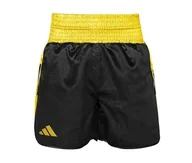Kimona, stroje i obuwie - Szorty bokserskie Adidas BX3 Pro Czarny/Złoty • Rozmiar: M - miniaturka - grafika 1