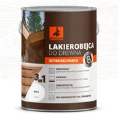 Farby i impregnaty do drewna - Dragon Lakierobejca Szybkoschnąca 0.2 l Biały - miniaturka - grafika 1