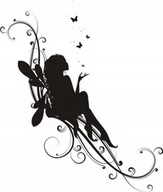 Naklejki na ścianę - Naklejka na ścianę dla dzieci motyle Wróżka letnia, 120x98 cm - miniaturka - grafika 1