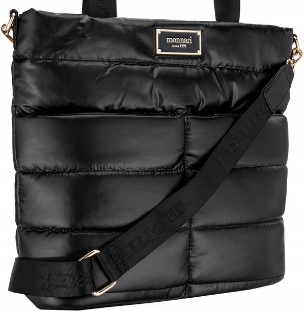 MONNARI Torebka Damska SHOPPER BAG NA RAMIĘ Listonoszka PIKOWANA PREMIUM