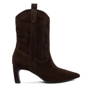 Botki GINO ROSSI EO-ZARA-LT2546 Brązowy - Botki damskie - miniaturka - grafika 1