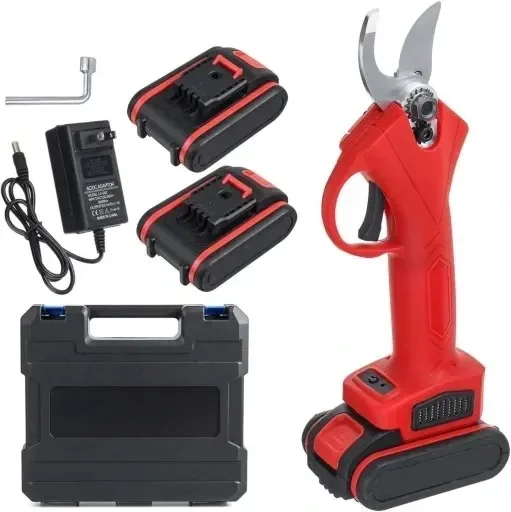 Sekator Nożyce Elektryczny Do Gałęzi Akumulatorowy 2x Bateria 30mm 21v